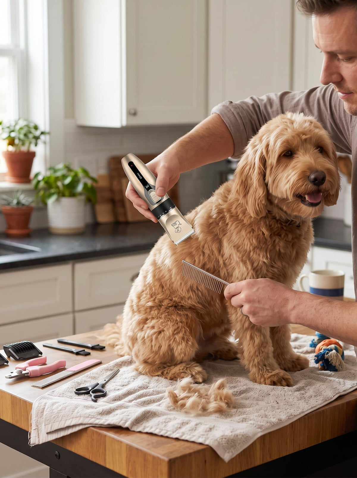 Electric Pet Grooming Clipper Kit