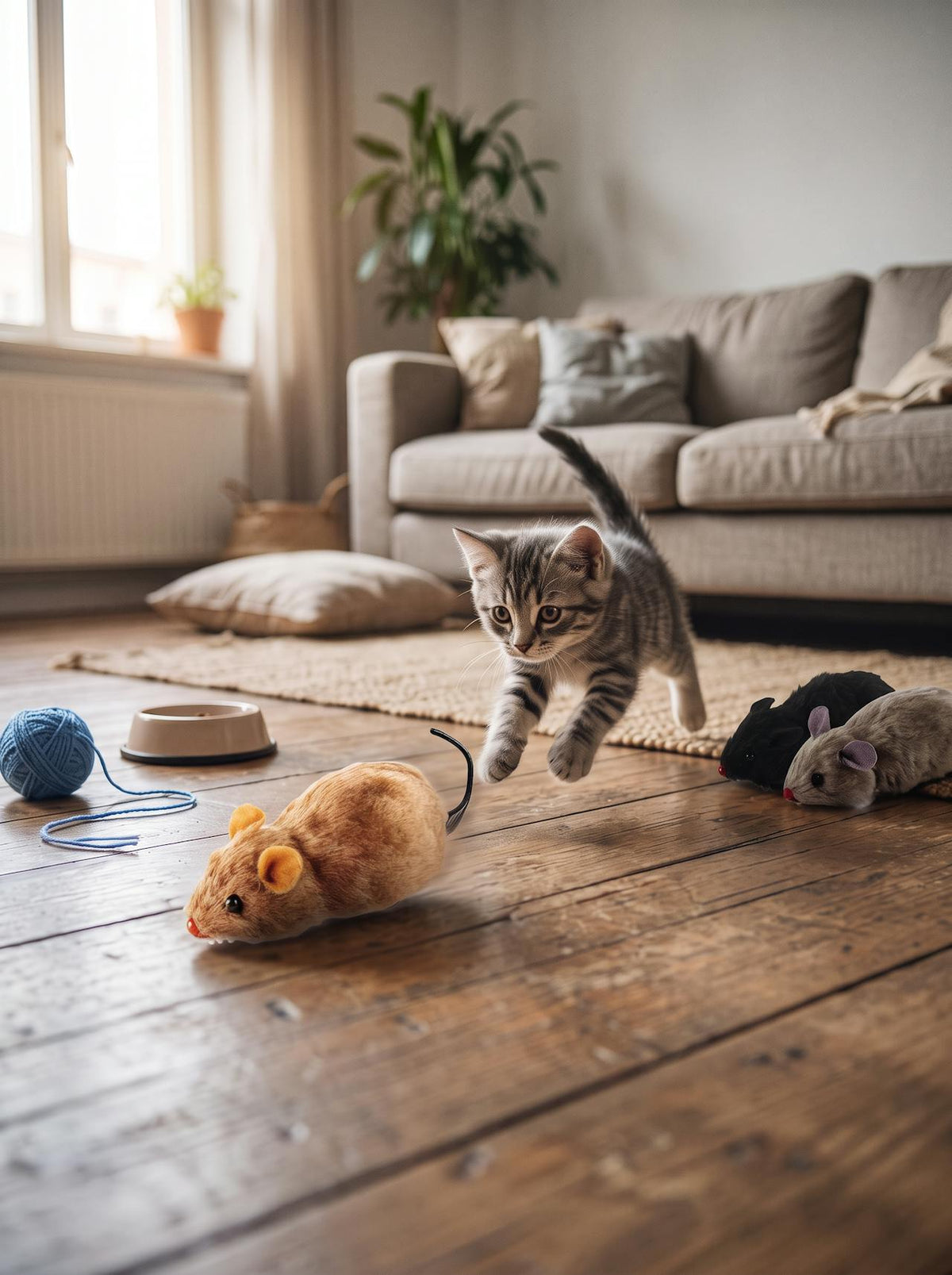 Plush Running Mouse Toy