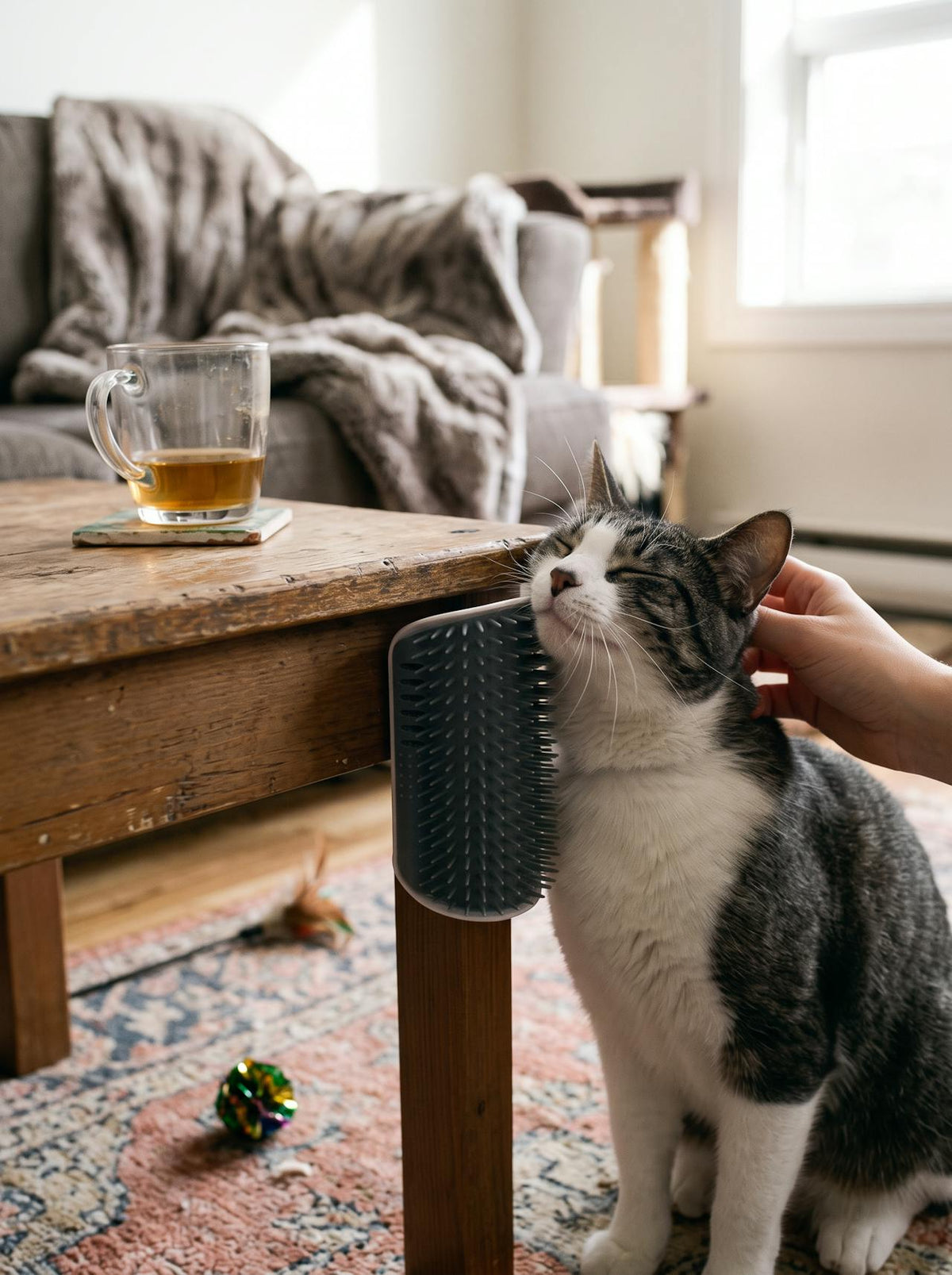 Wall-Mounted Cat Self-Groomer