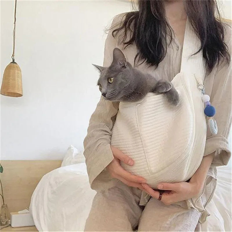 Canvas Shoulder Pet Carrier Tote