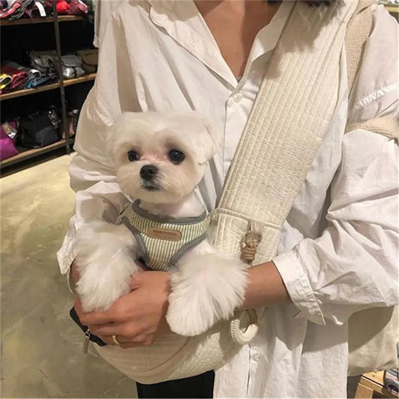 Canvas Shoulder Pet Carrier Tote