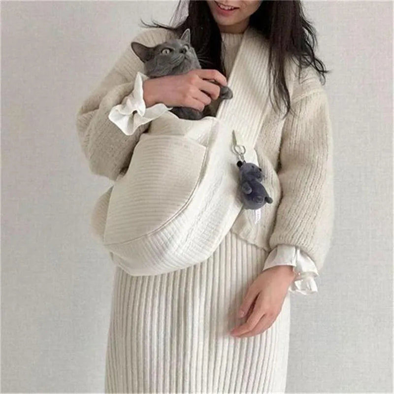 Canvas Shoulder Pet Carrier Tote
