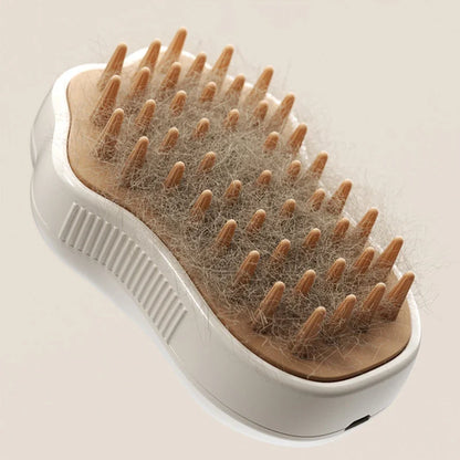 3-in-1 Pet Steam Grooming Brush