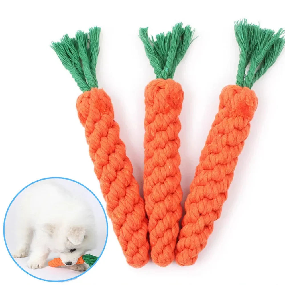 Carrot Rope Dog Chew Toy