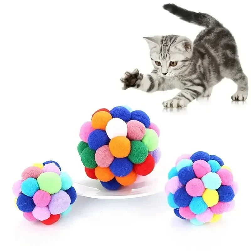Cat Plush Bell Balls