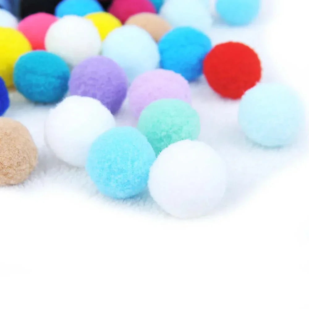 98-Piece Plush Cat Ball Set