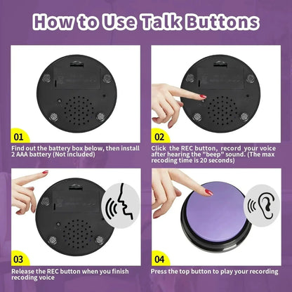 Talking Dog Voice Buttons Set