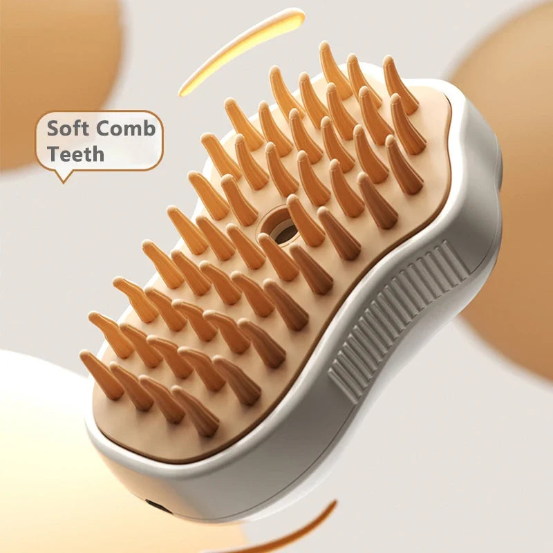 3-in-1 Pet Steam Grooming Brush