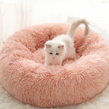 Round Plush Pet Nest Bed