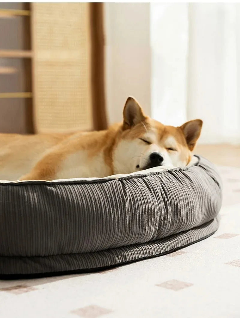 Plush Pet Bed Basket