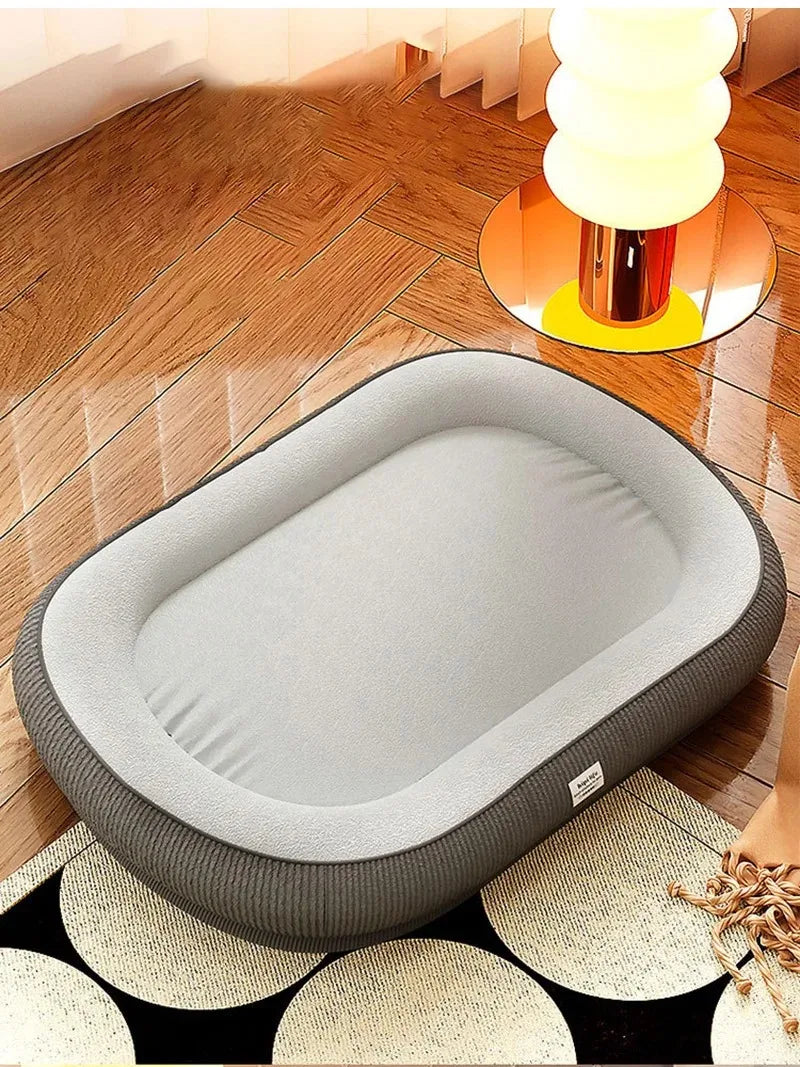 Plush Pet Bed Basket