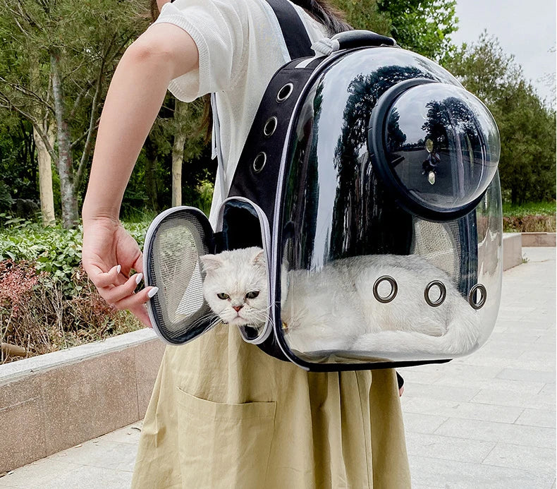 Clear Capsule Pet Backpack
