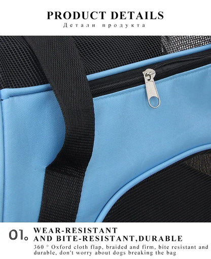 Foldable Mesh Pet Carrier Handbag