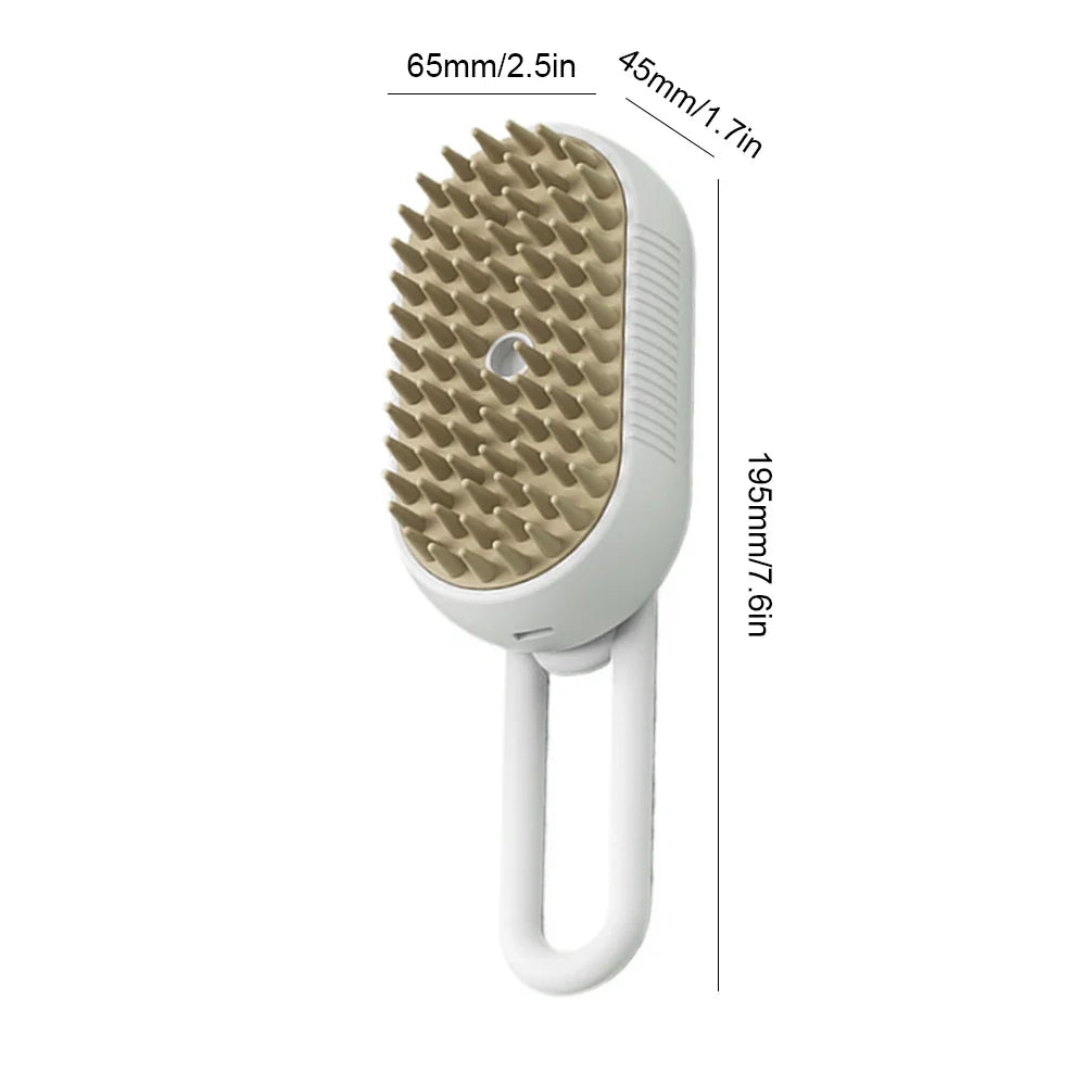 USB Rechargeable Pet Steam Brush