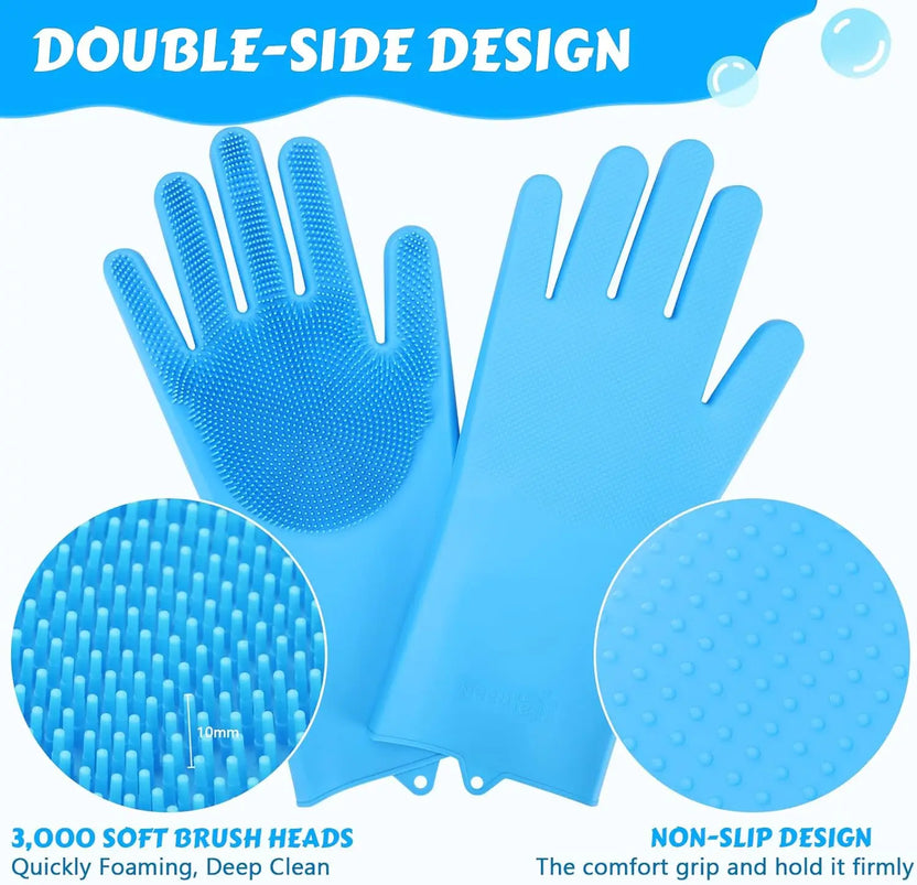 Silicone Pet Bath & Grooming Glove