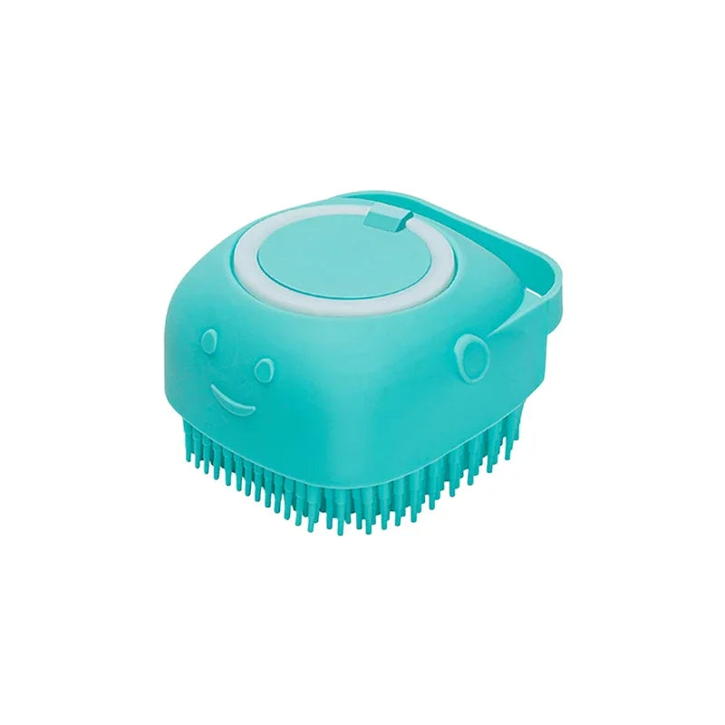 Pet Bath Brush with Shampoo Dispenser