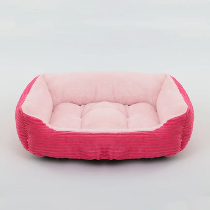 Square Plush Calming Pet Bed
