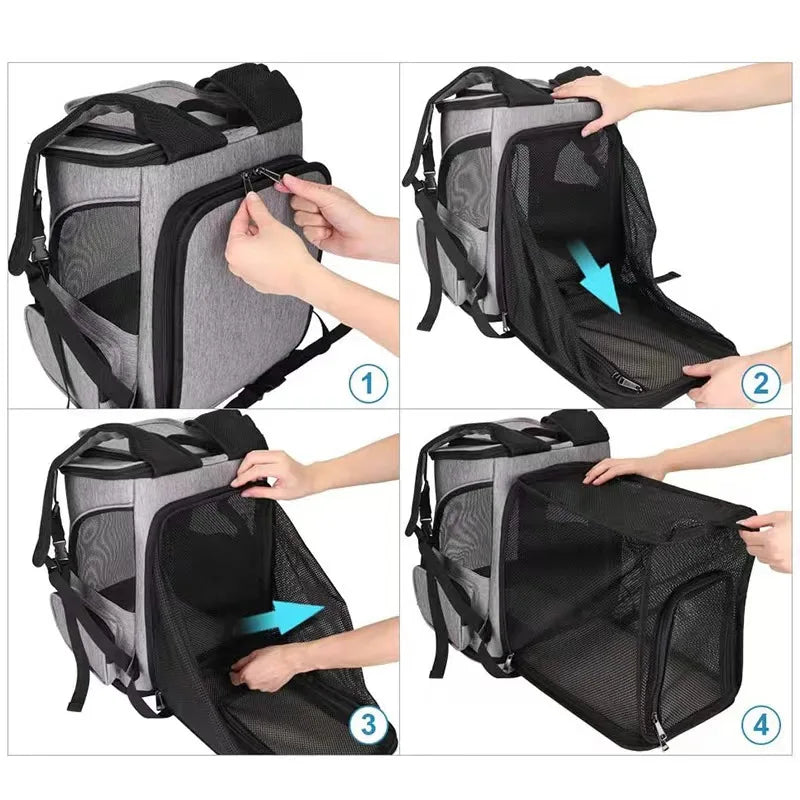 Expandable Pet Carrier Backpack