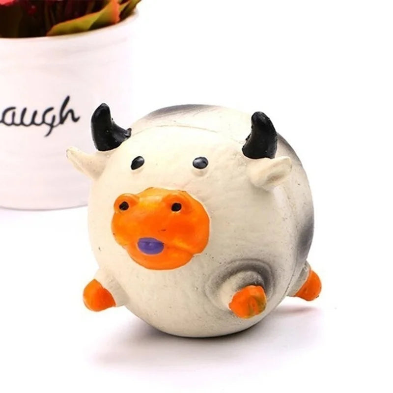 Squeaky Farm Animal Dog Toy