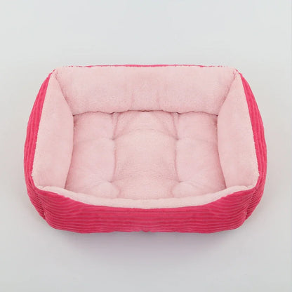 Square Plush Calming Pet Bed