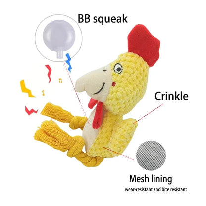 Tough Plush Squeaky Dog Toy
