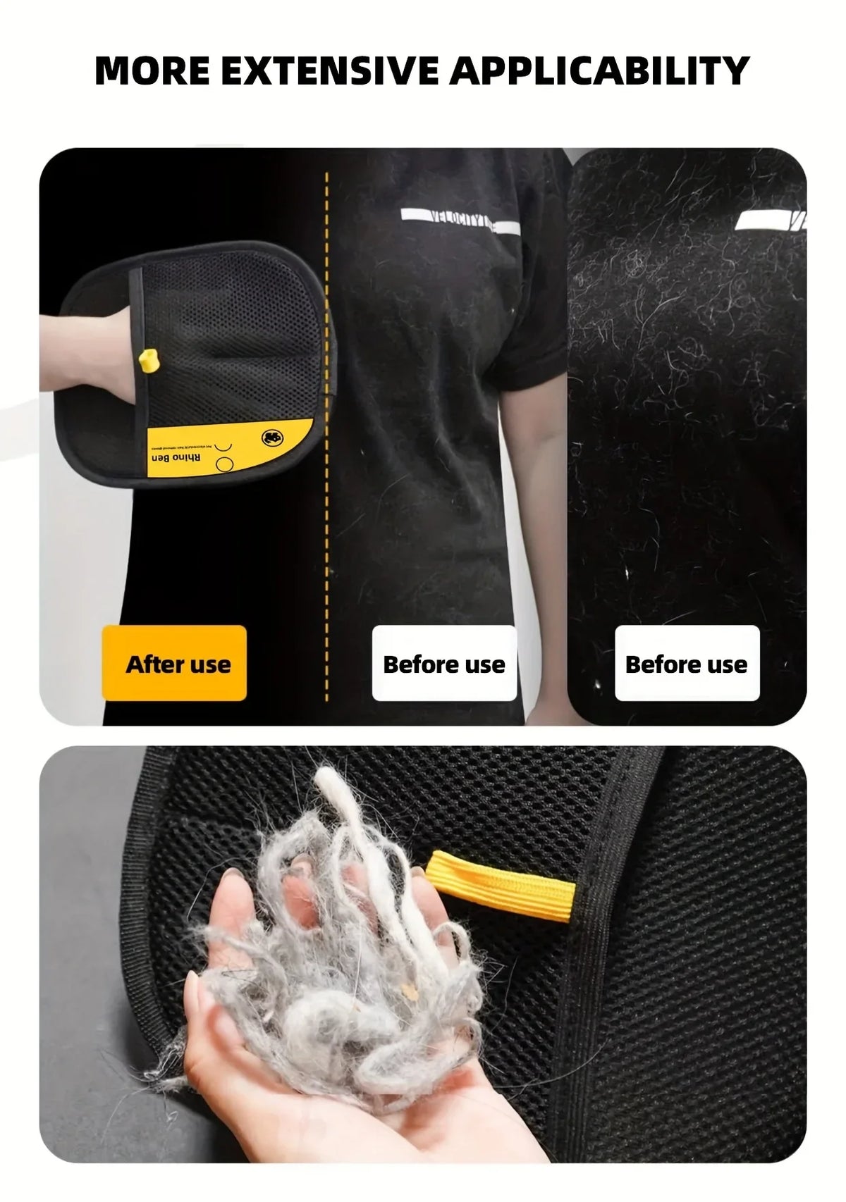 Deshedding Pet Grooming Gloves