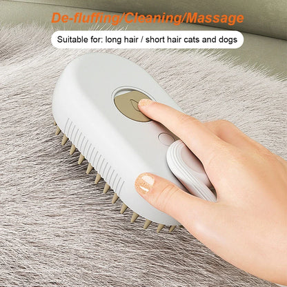 USB Rechargeable Pet Steam Brush
