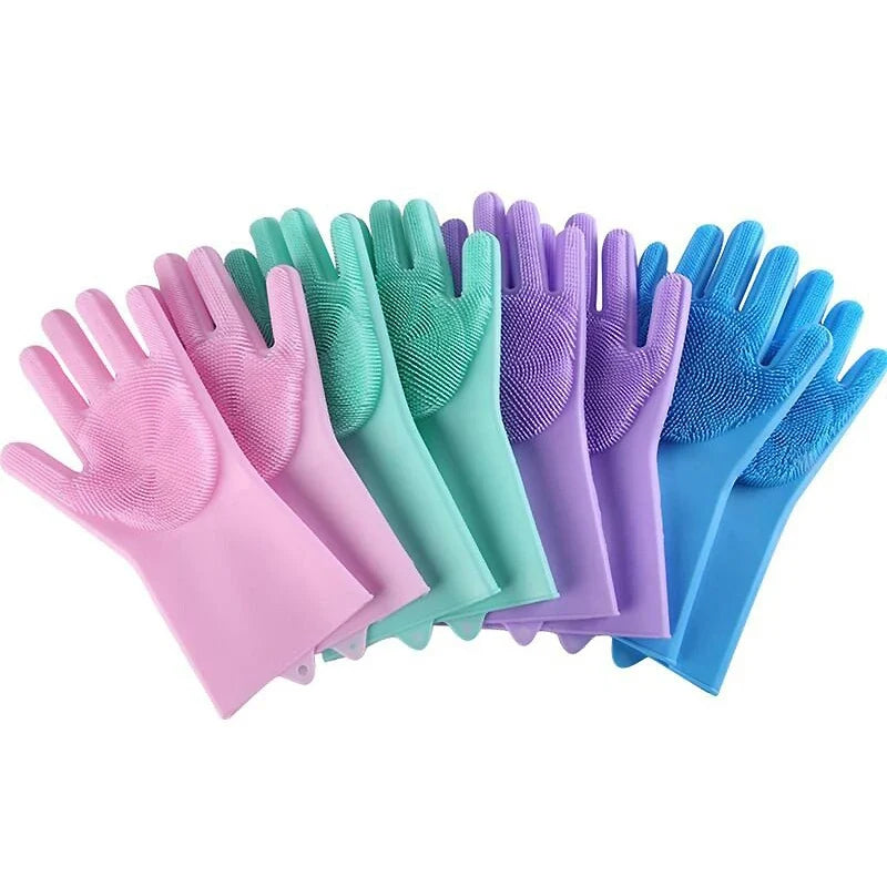 Silicone Pet Bath & Grooming Glove