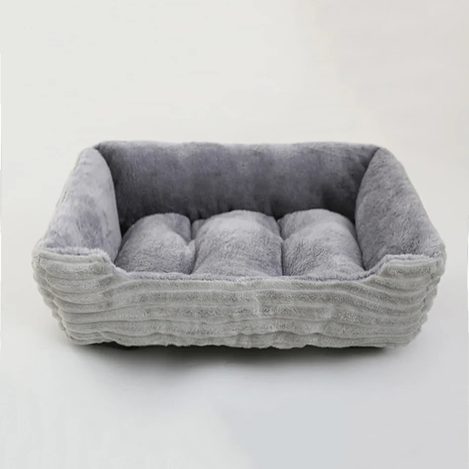 Square Plush Calming Pet Bed