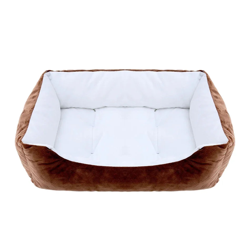 Square Plush Calming Pet Bed