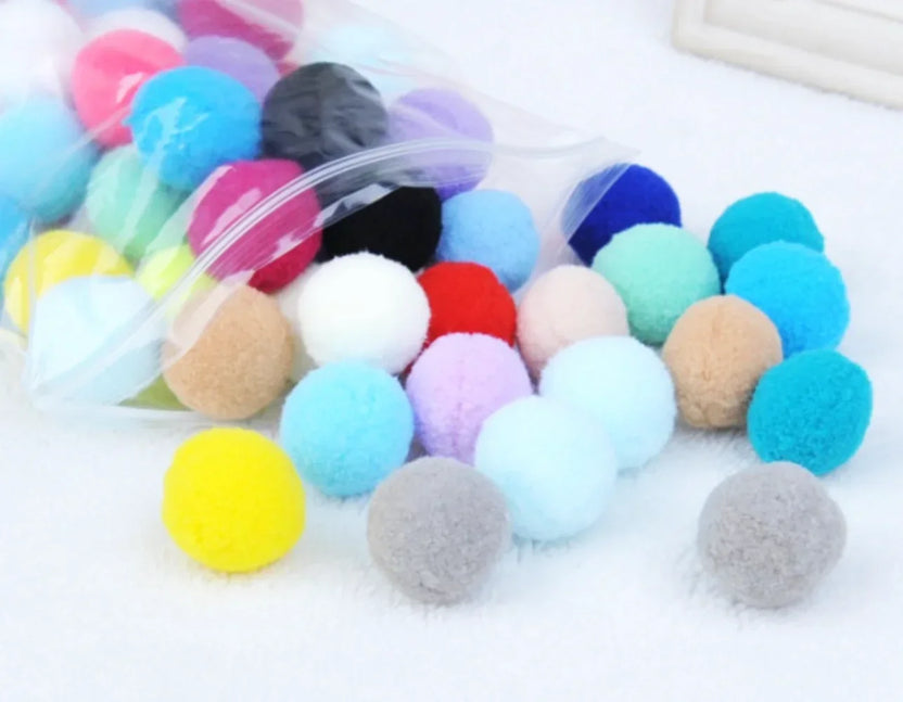 98-Piece Plush Cat Ball Set