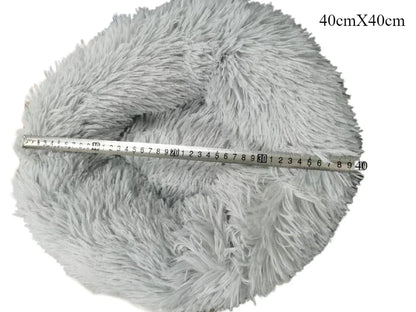 Round Plush Pet Nest Bed