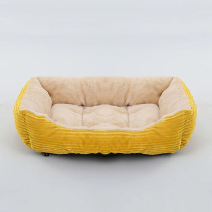 Square Plush Calming Pet Bed