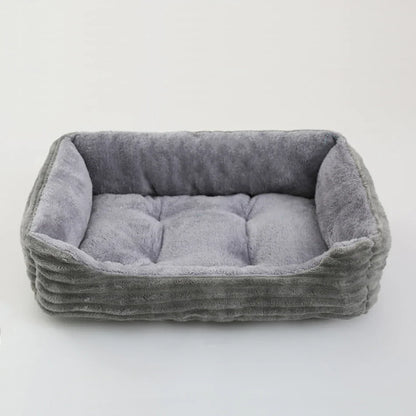 Square Plush Calming Pet Bed