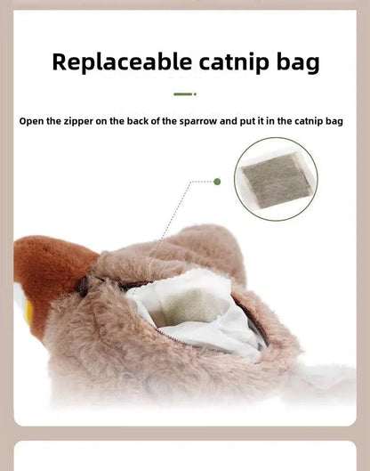 Interactive Catnip Bird Toy