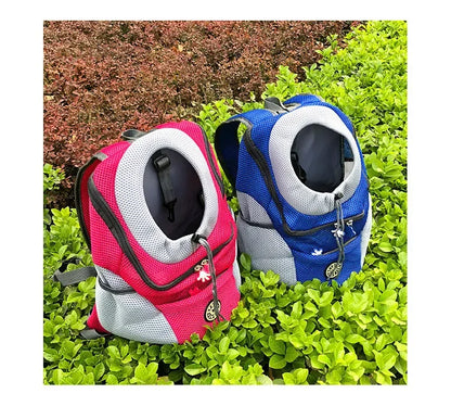 Double-Shoulder Mesh Pet Backpack