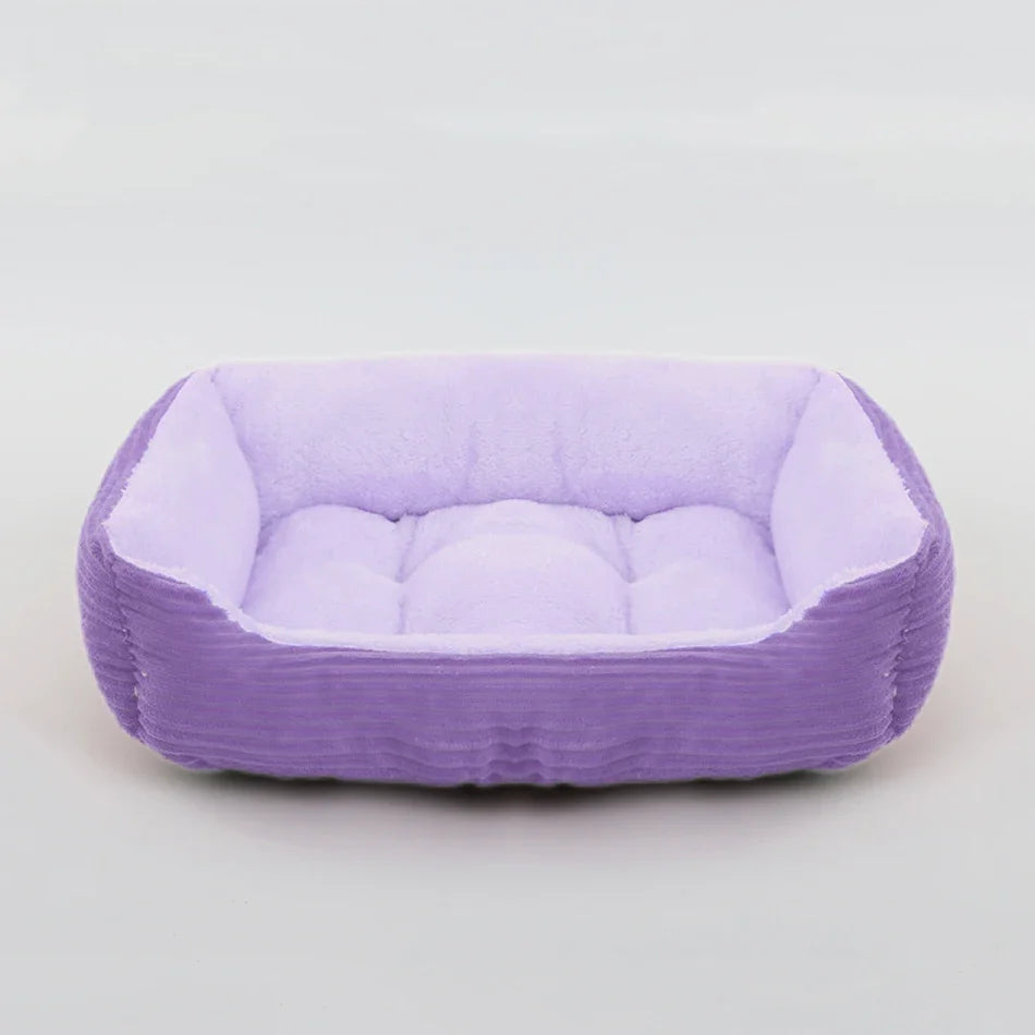 Square Plush Calming Pet Bed