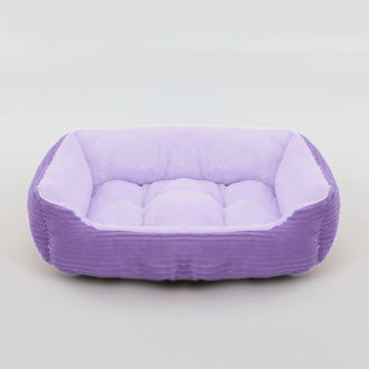 Square Plush Calming Pet Bed