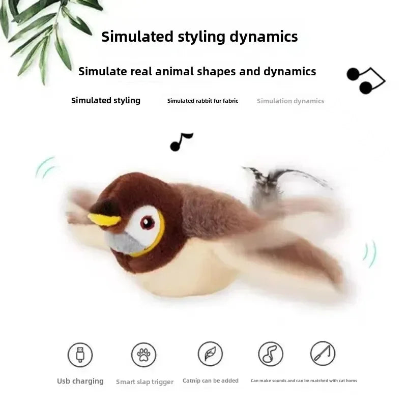 Interactive Catnip Bird Toy