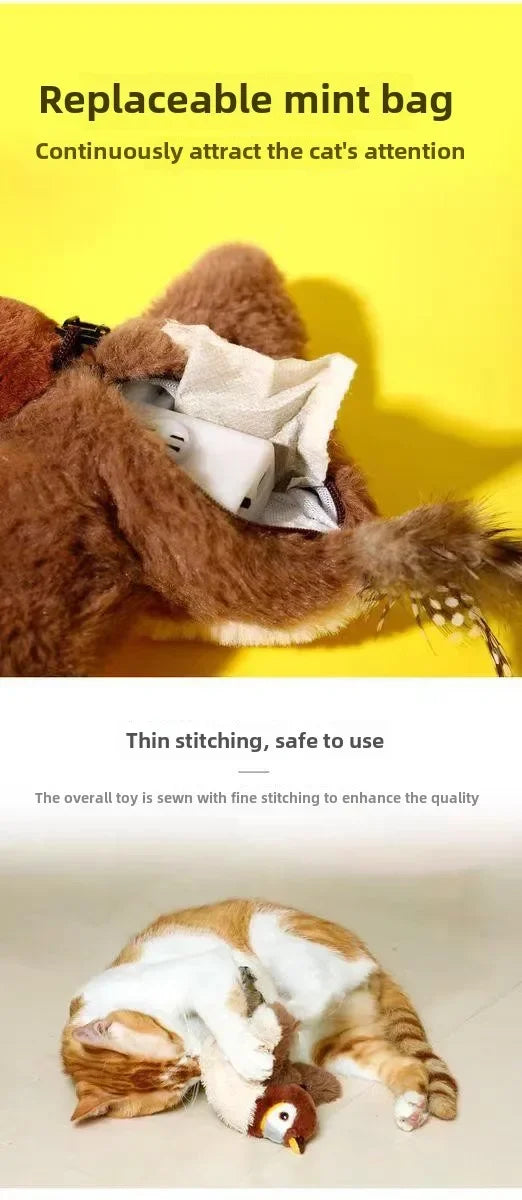 Interactive Catnip Bird Toy