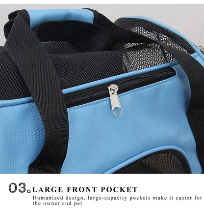Foldable Mesh Pet Carrier Handbag