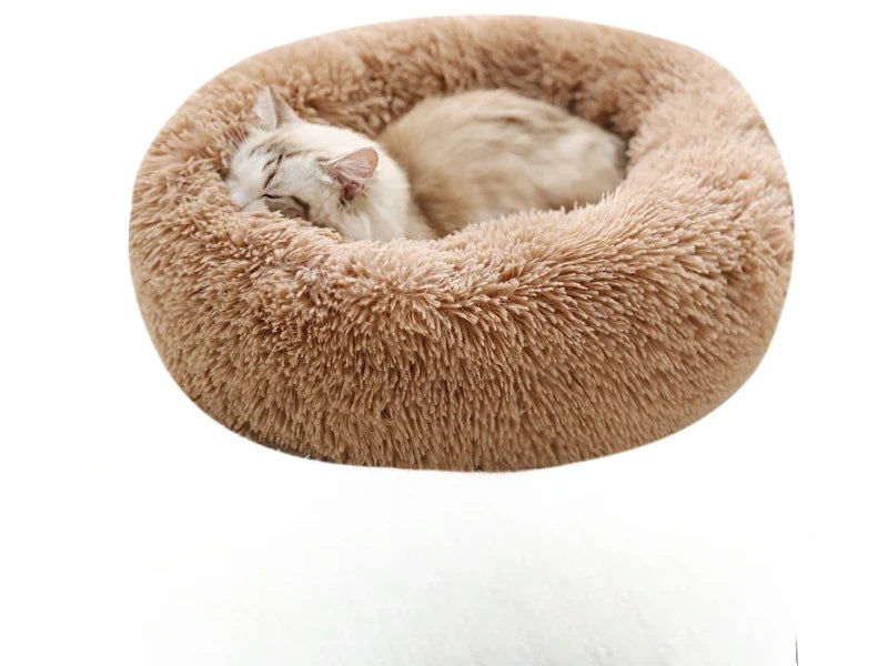Round Plush Pet Nest Bed