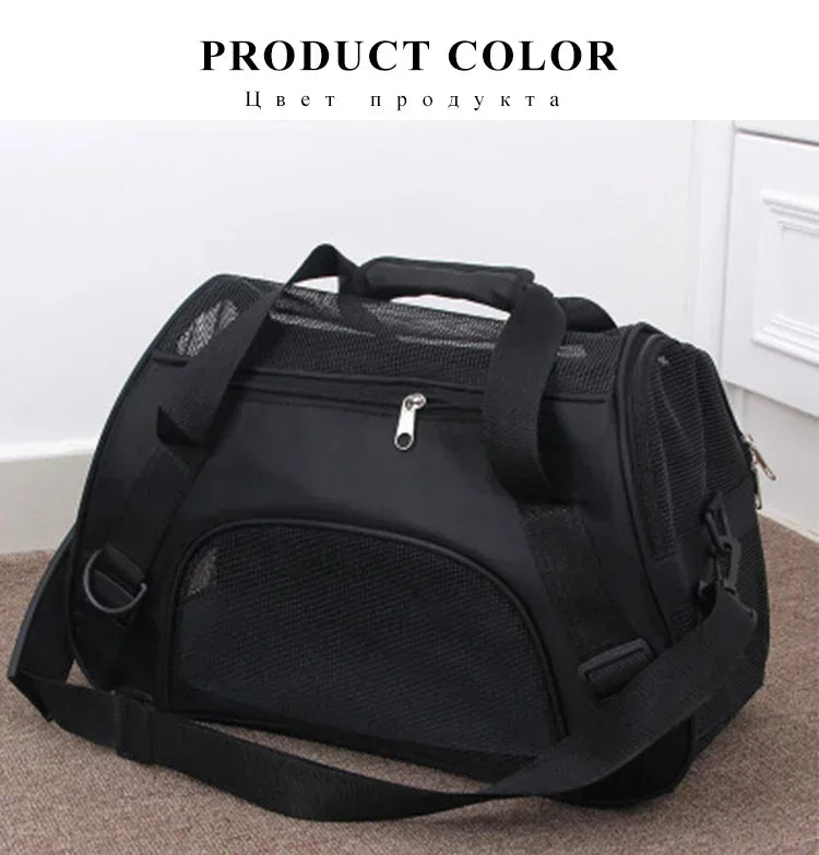Foldable Mesh Pet Carrier Handbag