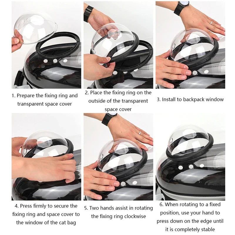Clear Capsule Pet Backpack