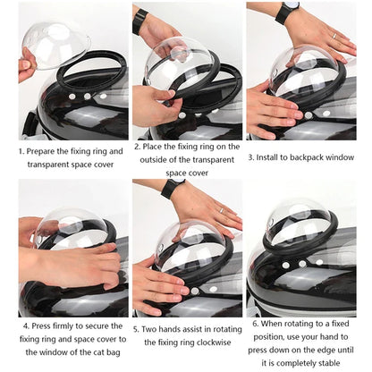 Clear Capsule Pet Backpack