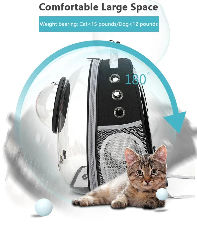 Clear Capsule Pet Backpack