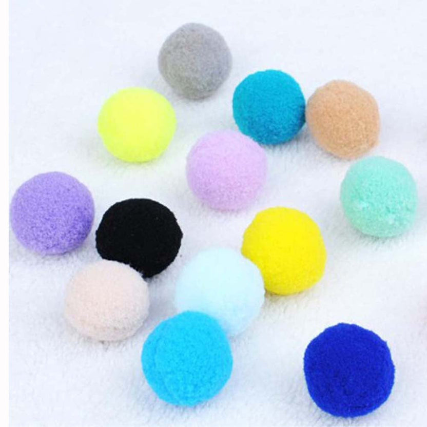 98-Piece Plush Cat Ball Set