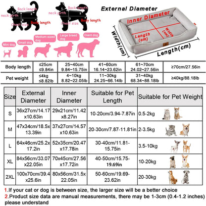 Four-Season Waterproof Pet Bed