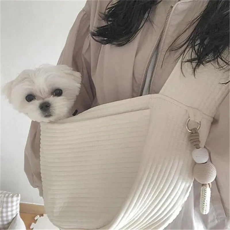 Canvas Shoulder Pet Carrier Tote