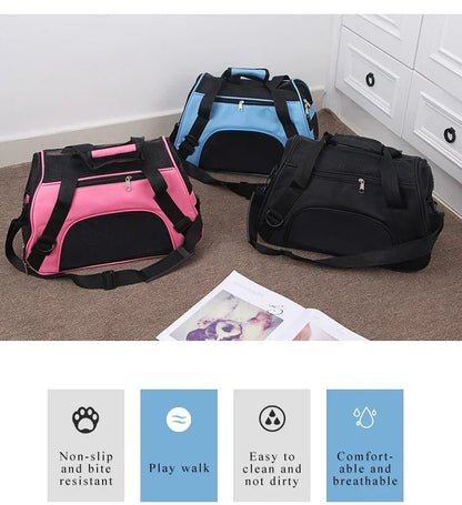 Foldable Mesh Pet Carrier Handbag